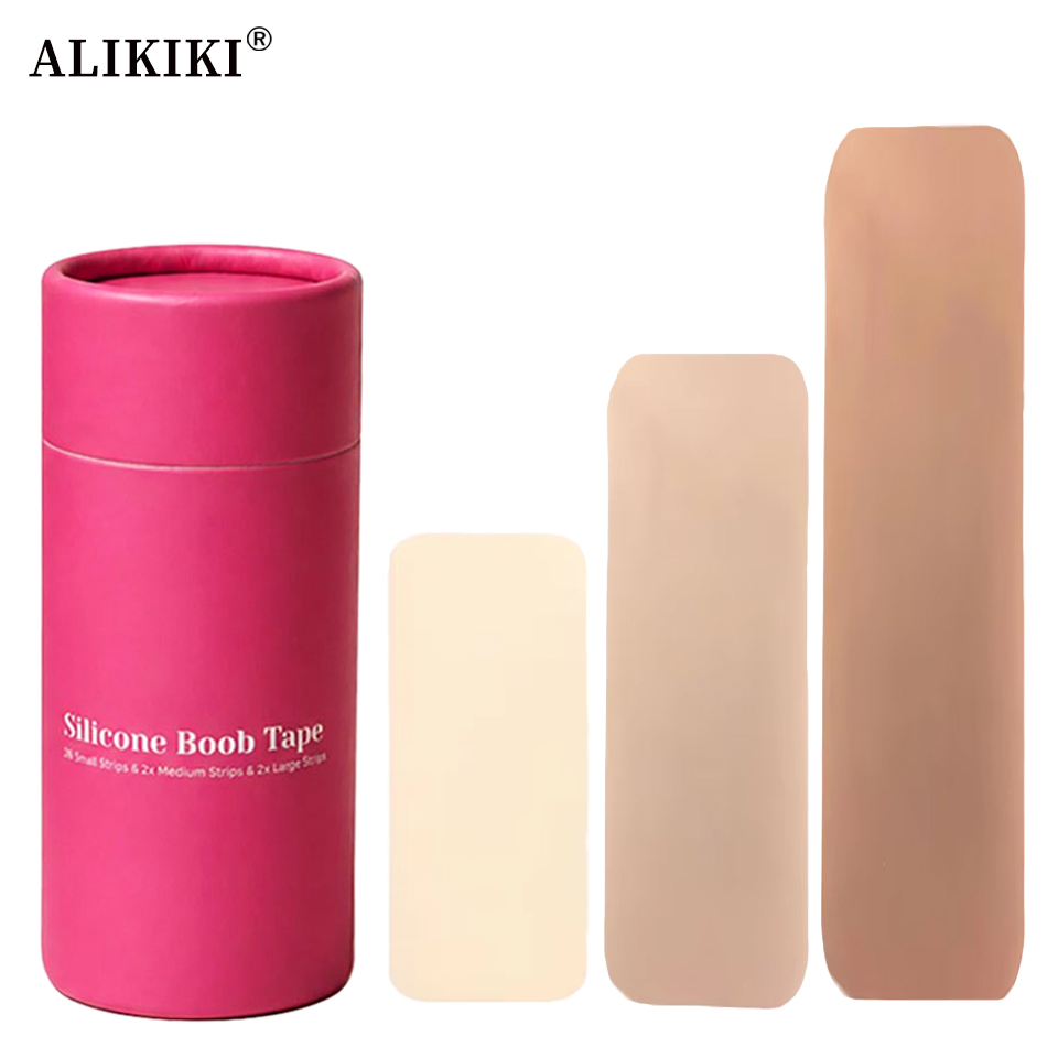 Strapless Bra Adhesive - 6개입 재사용 가능한 사전 절단 실리콘