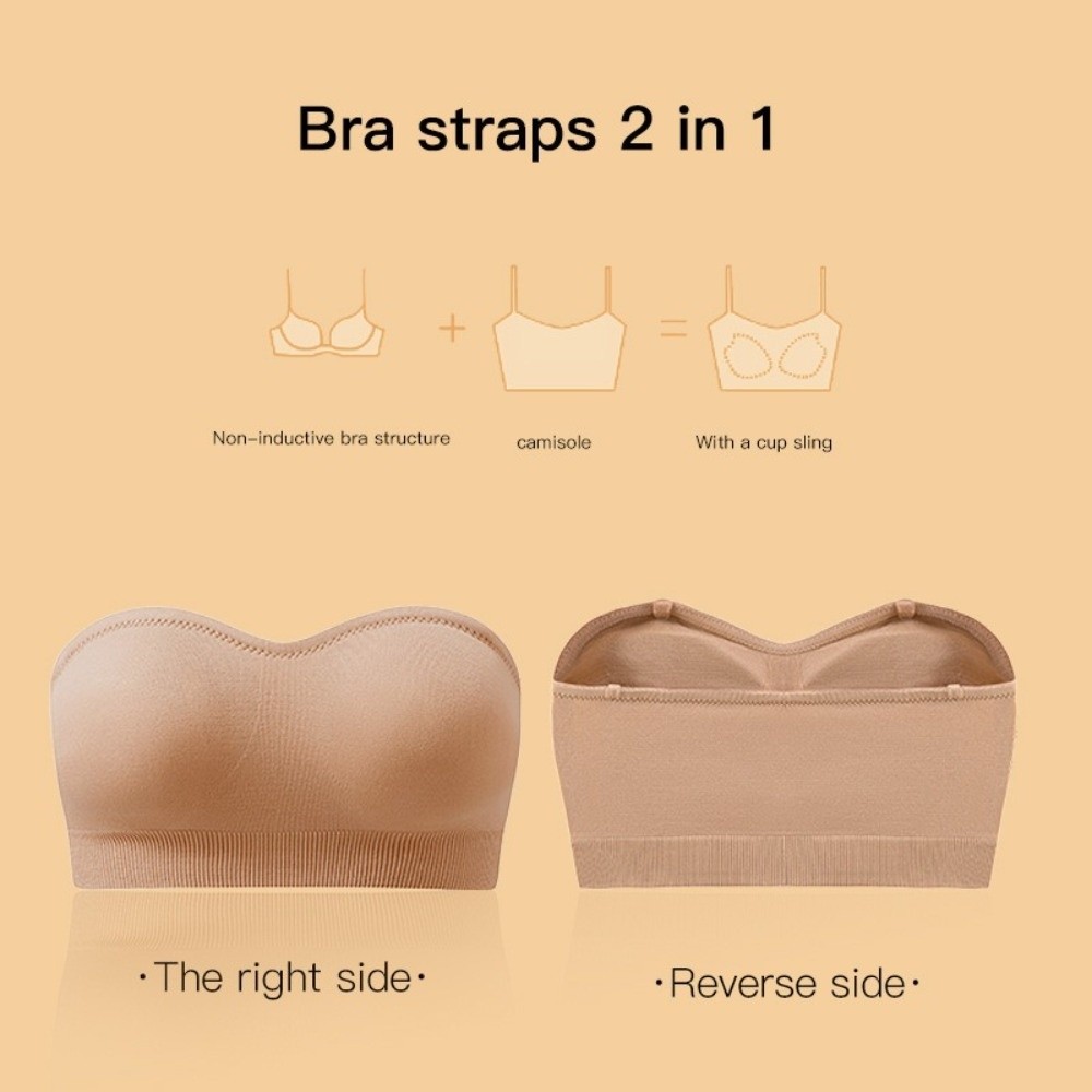 부드러운 패딩 스트랩리스 밴도 브라, 미끄럼 방지 실리 - Push Up Bra Silicone 리뷰 및 가격