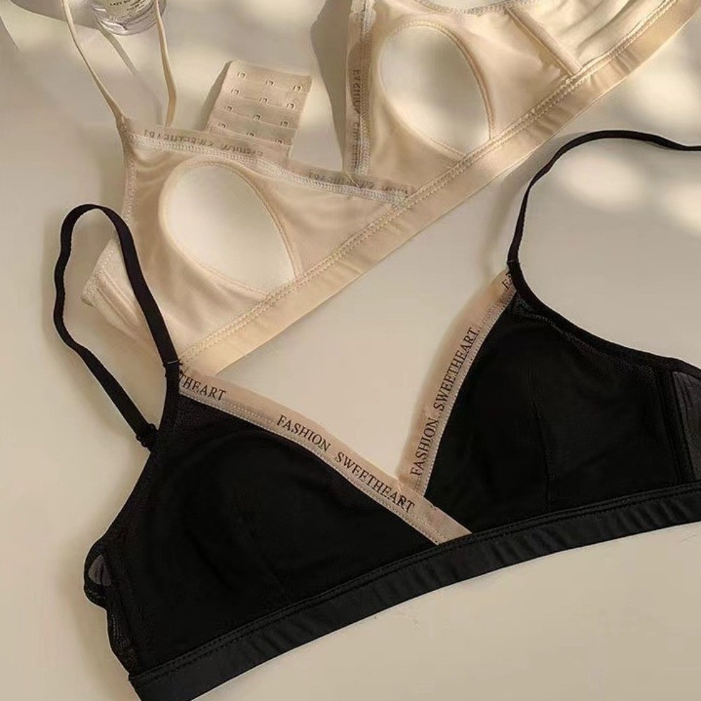 메쉬 얇은 무선 딥 V 브라, 몸에 꼭 맞는 충격 방지 - Sheer Mesh Bra 리뷰 및 가격
