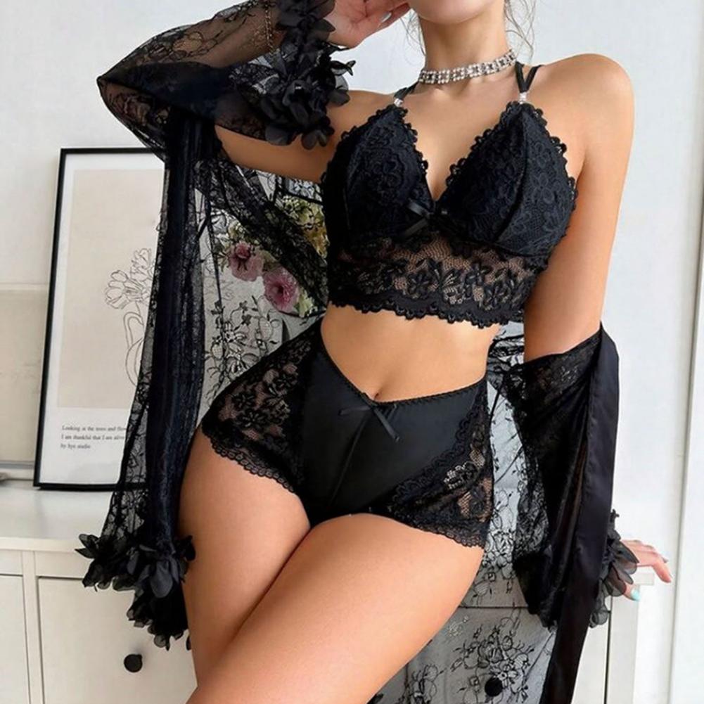 섹시 시스루 메쉬 슬립웨어 세트, 여성용 레이스 기모노 - Sheer Mesh Bra 리뷰 및 가격