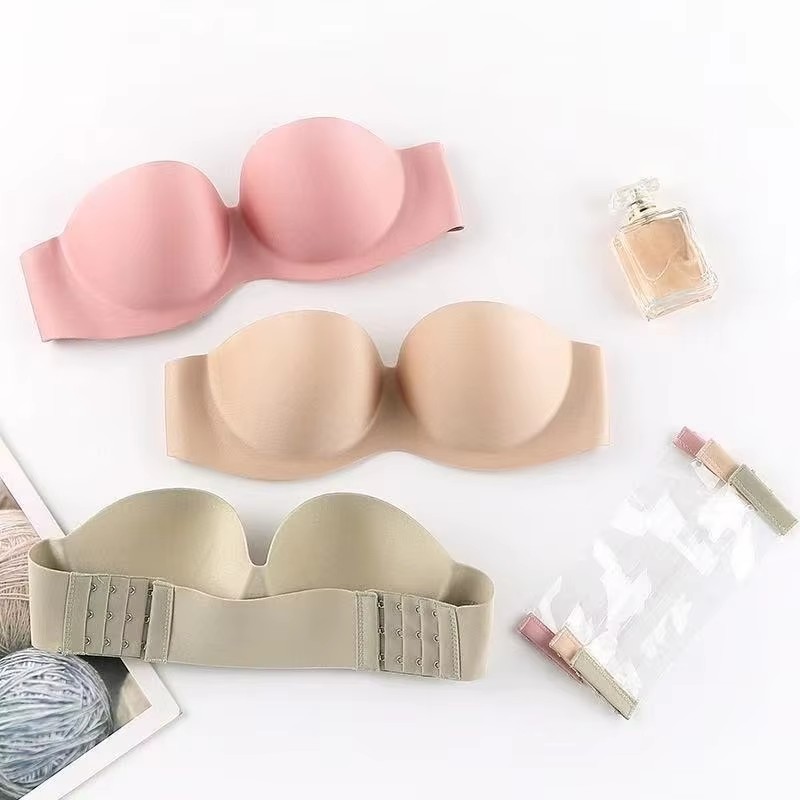 여성용 섹시 스트랩리스 푸쉬업 패드 브라 심리스 인비저 - Cotton Bra Everyday 리뷰 및 가격