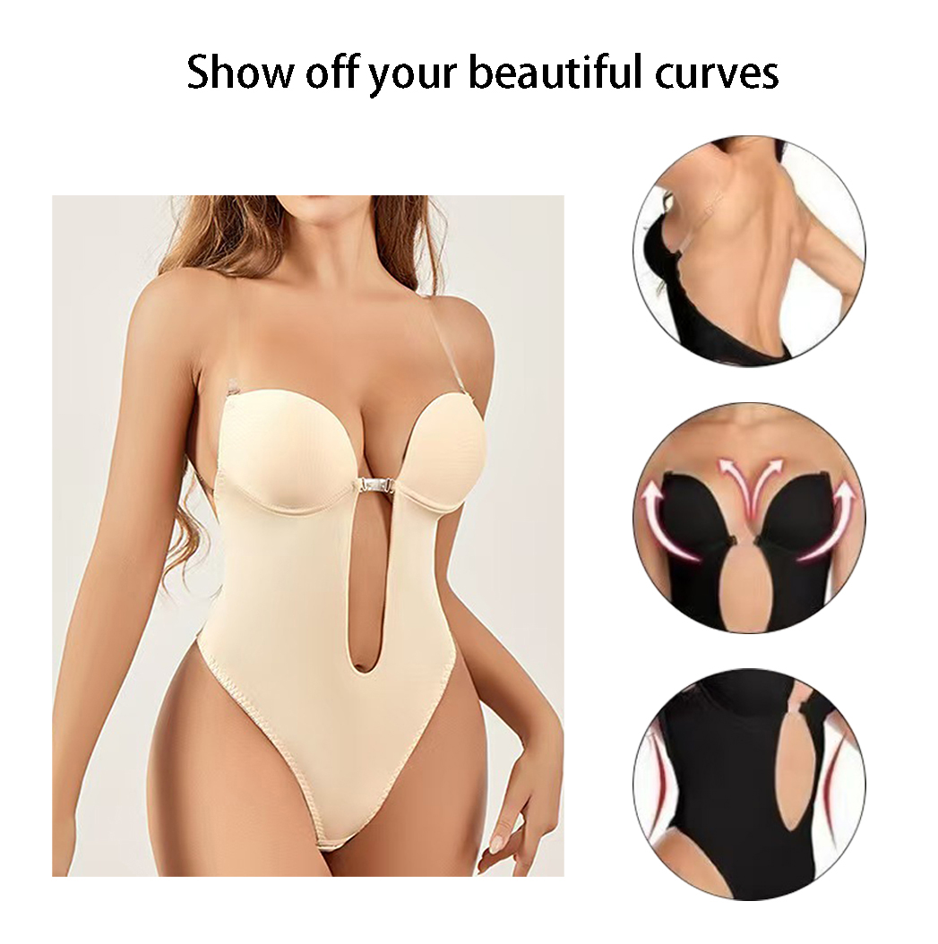 미끄럼 방지 접착식 백리스 바디 쉐이퍼 브라 U 플런지 - Minimizer Bra Women 리뷰 및 가격