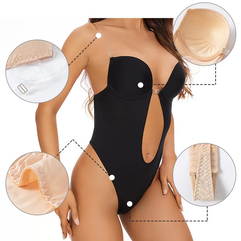 미끄럼 방지 접착식 백리스 바디 쉐이퍼 브라 U 플런지 - Minimizer Bra Women 리뷰 및 가격